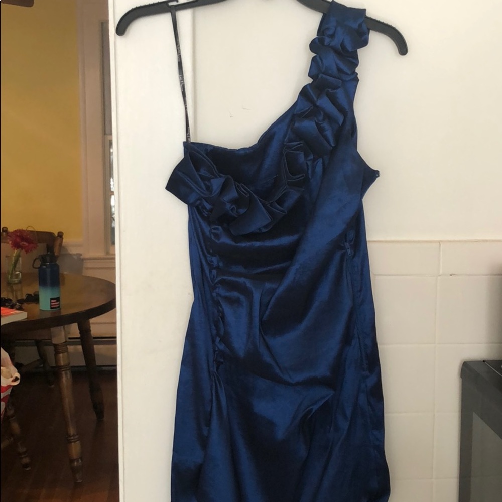 Blue cocktail dress